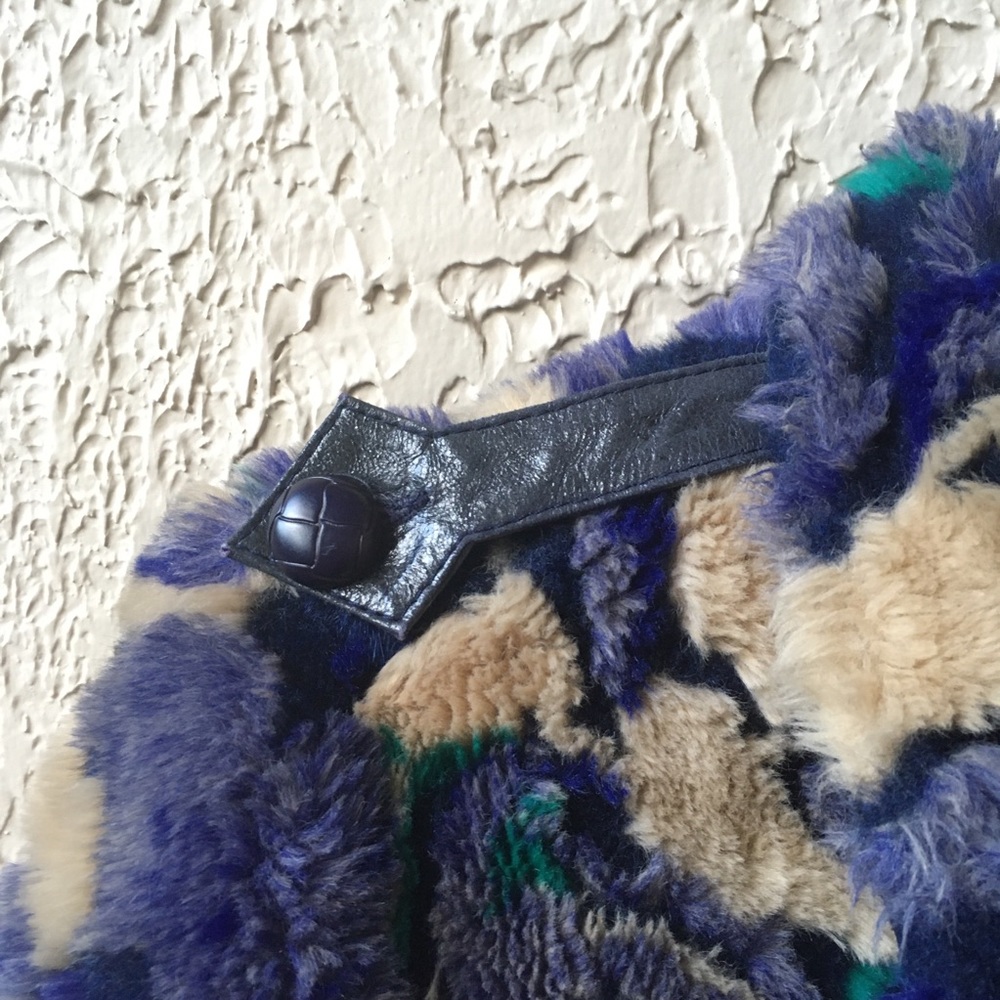 Betsey Johnson Purple and Green Bomber Jacket - Picture 11 of 12